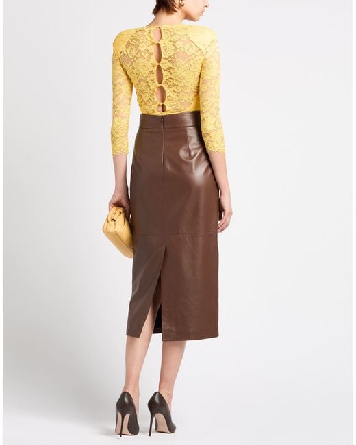Elisabetta Franchi Yellow Bodysuit