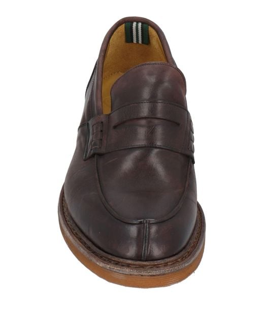 Green George Brown Loafers Leather for men