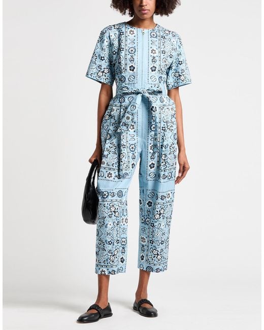 Tory Burch Blue Jumpsuits