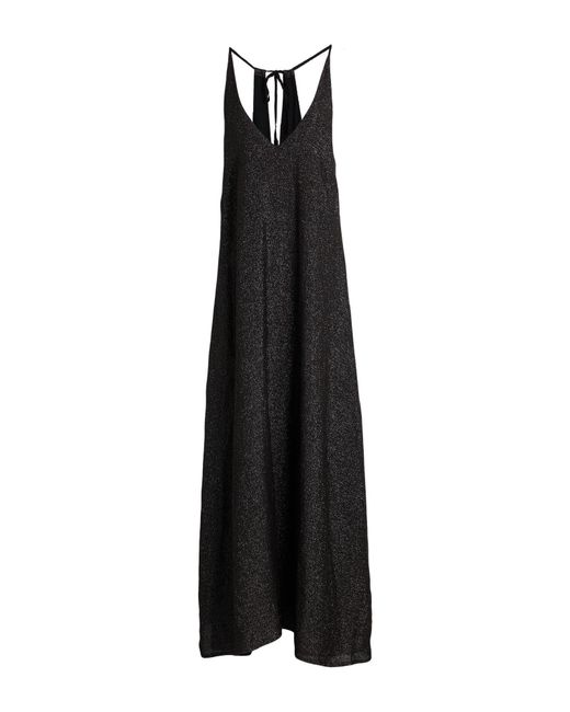 120% Lino Black Maxi Dresses