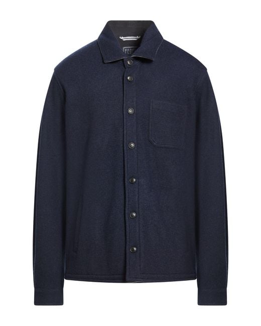 Fedeli Blue Jacket for men