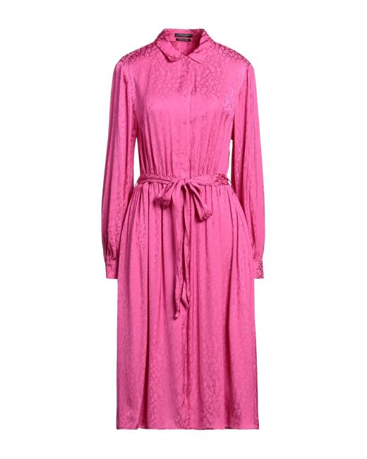 Maison Scotch Pink Midi-Kleid