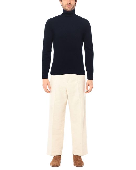 Malo Blue Turtleneck for men
