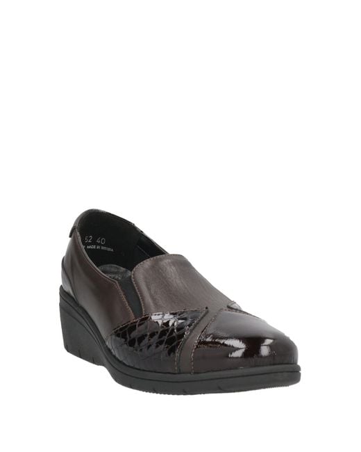 Melluso Gray Dark Loafers Leather