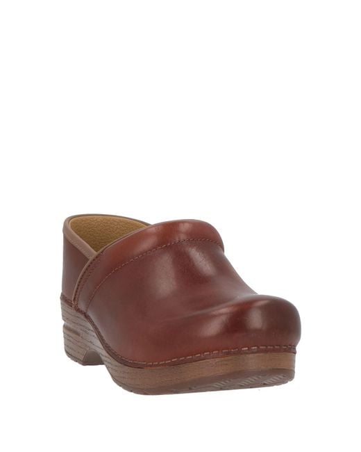 Dansko Brown Mules & Clogs Leather