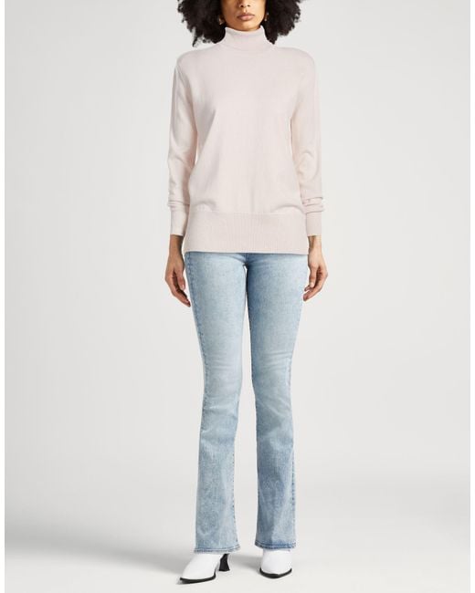 Alpha Studio White Turtleneck