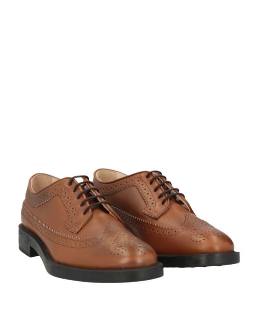 Chaussures à lacets Tod's en coloris Brown
