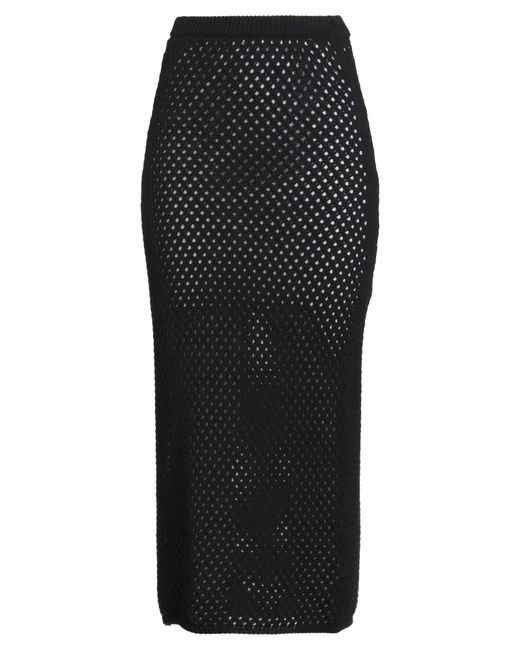 MEIMEIJ Black Midi Skirt Cotton
