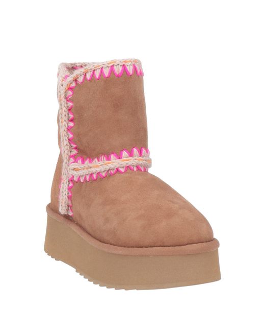 Mou Pink Ankle Boots