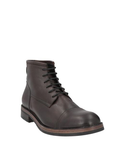 Pantanetti Brown Dark Ankle Boots Leather for men