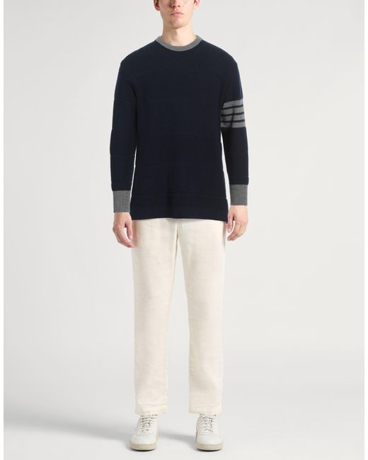 Thom Browne Blue Sweater Virgin Wool for men