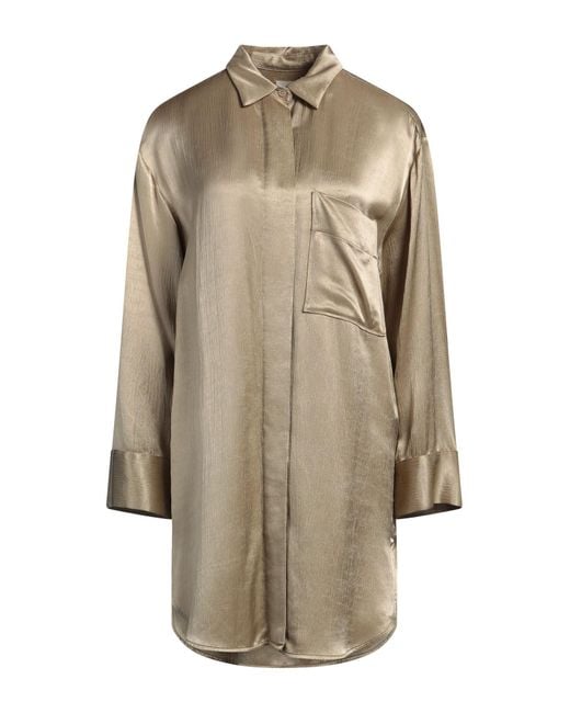 By Malene Birger Natural Mini Dress Viscose