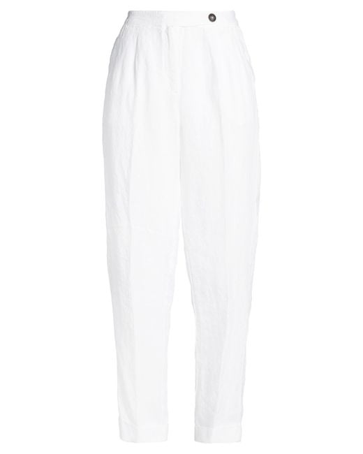 Massimo Alba White Pants