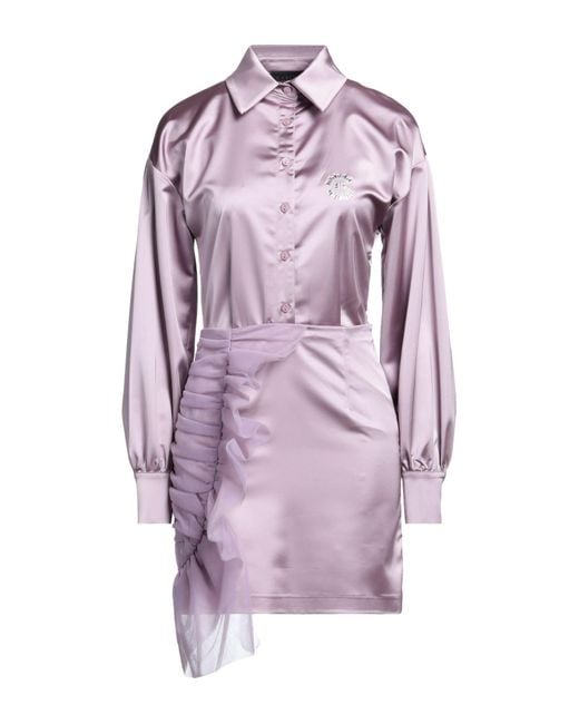 Gaelle Paris Purple Mini-Kleid