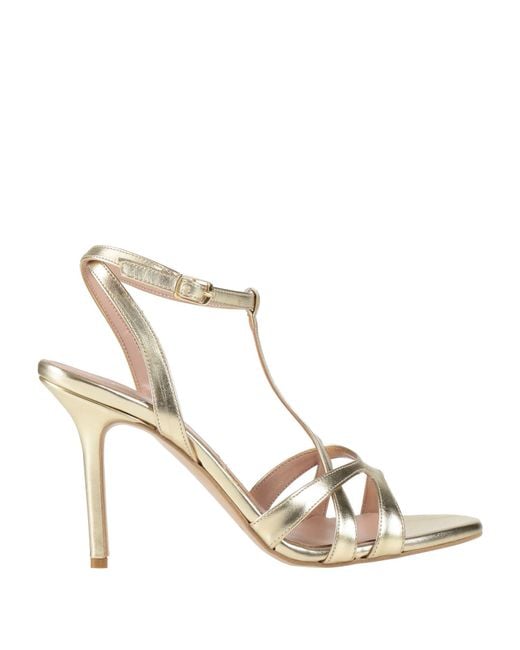 Divine Follie Metallic Sandals Synthetic Material