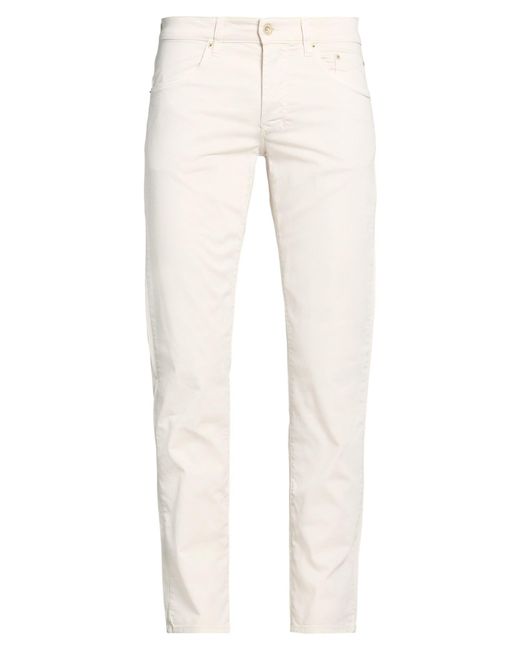 Siviglia White Pants Cotton, Elastane for men