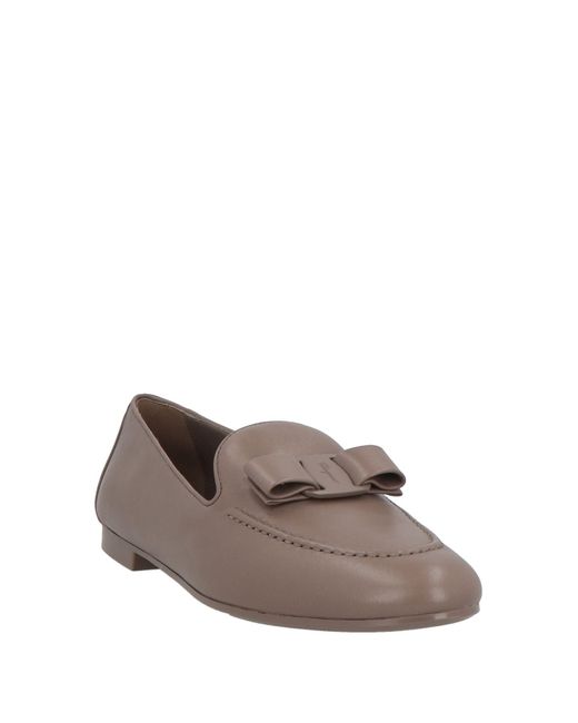 Ferragamo Gray Mokassin