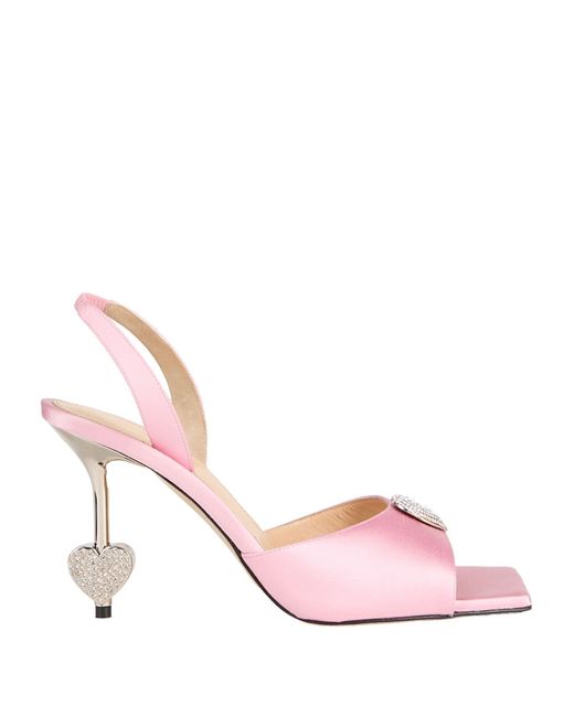 Mach & Mach Pink Sandals Textile Fibers