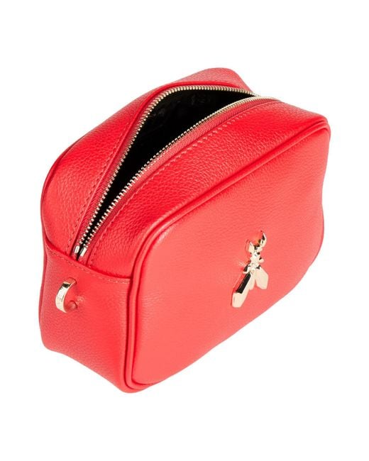 Patrizia Pepe Red Cross-Body Bag Leather