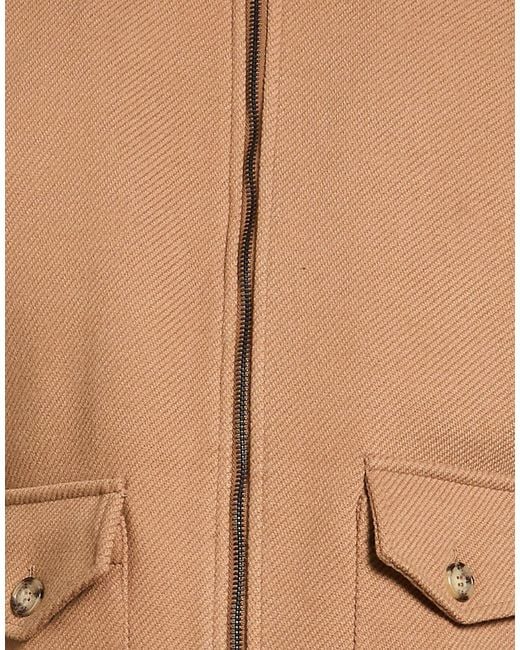 Exte Natural Camel Jacket Polyester, Viscose, Wool for men
