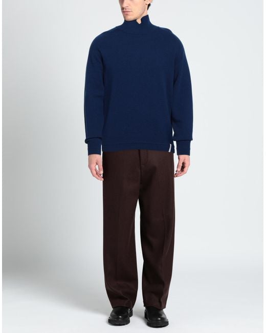 Brooksfield Blue Turtleneck for men