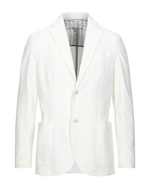 Circolo 1901 White Suit Jacket for men