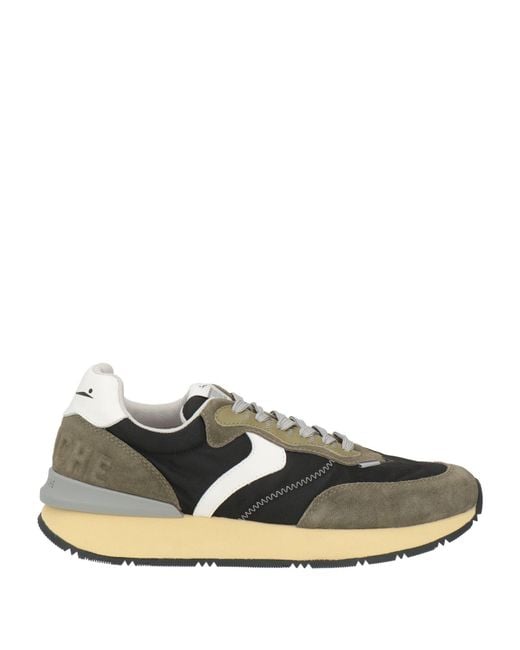 Voile Blanche Multicolor Sneakers Leather, Textile Fibers for men