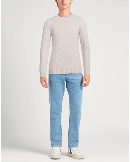 Alpha Studio White Sweater for men