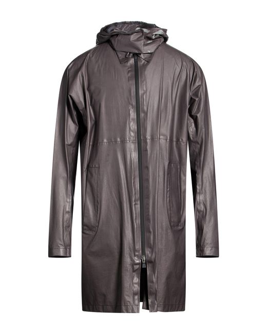 Herno Gray Overcoat & Trench Coat Ptfe for men