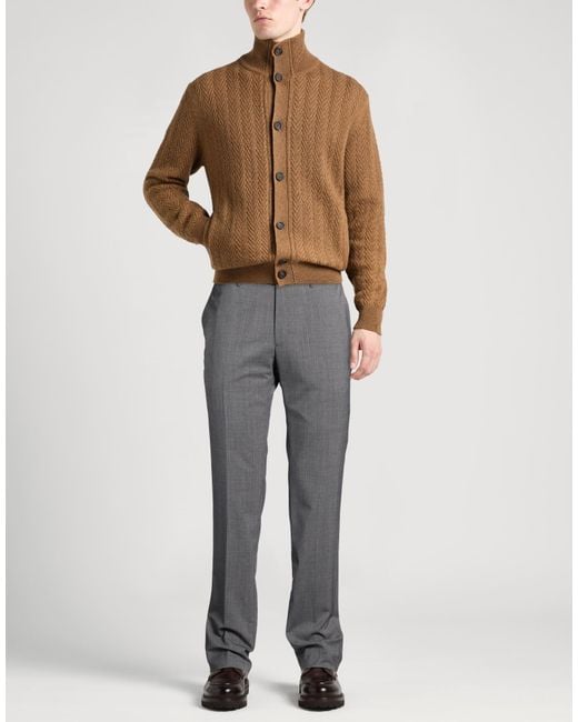 PT Torino Gray Pants Virgin Wool, Elastane for men