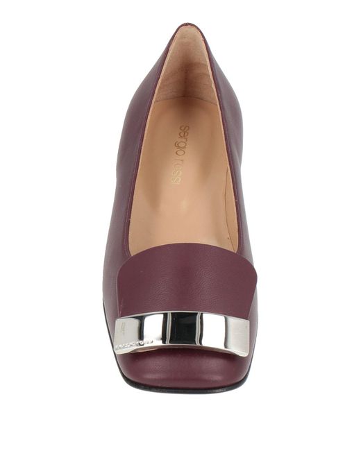 Sergio Rossi Purple Ballet Flats