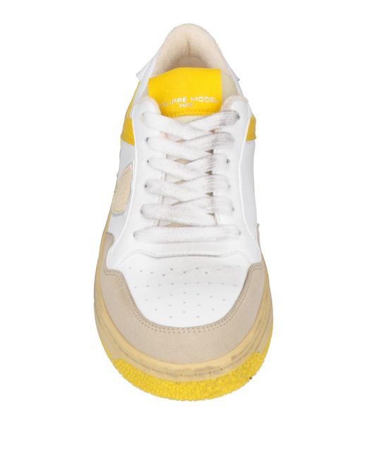 Philippe Model Yellow Trainers