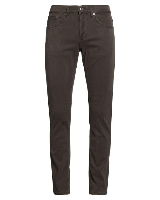 Dondup Gray Pants Cotton, Elastane for men