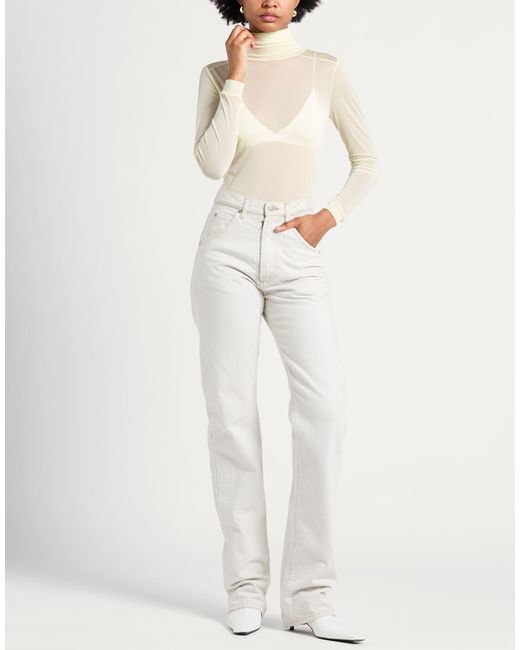 Maison Margiela White Bodysuit Viscose