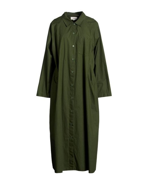 Xirena Green Military Maxi Dress Cotton