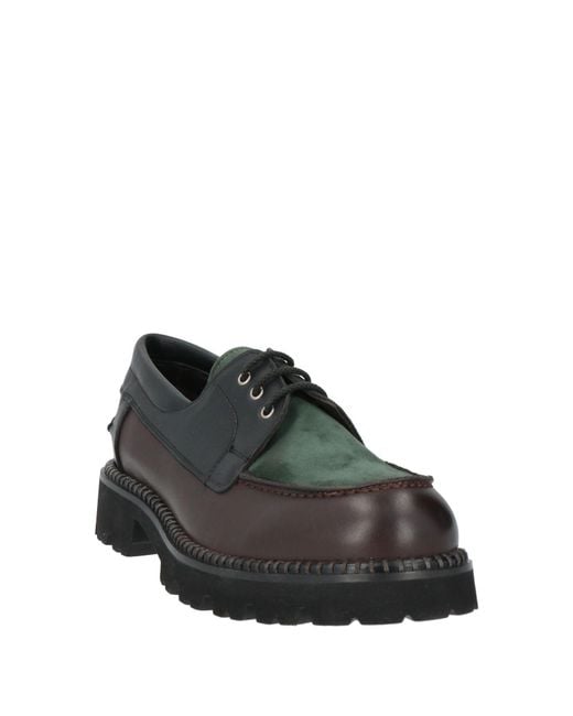Calpierre Black Lace-Up Shoes Leather