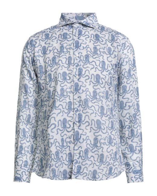 Fedeli Blue Shirt for men
