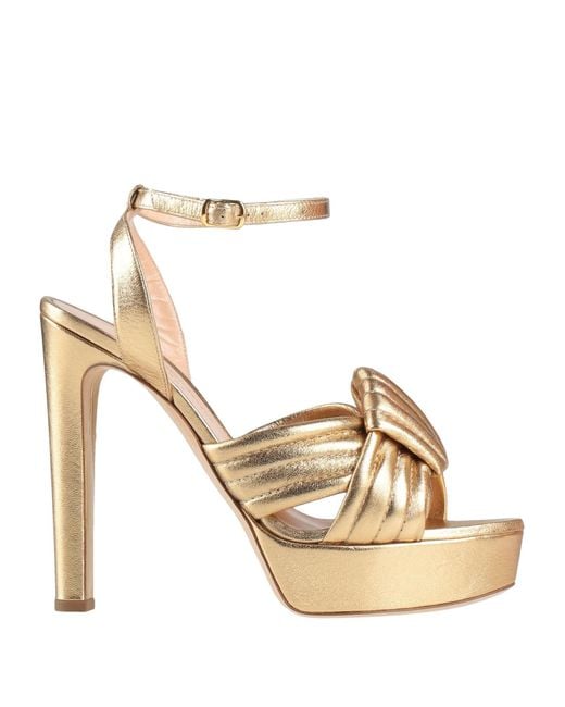 Rupert Sanderson Metallic Sandals Leather