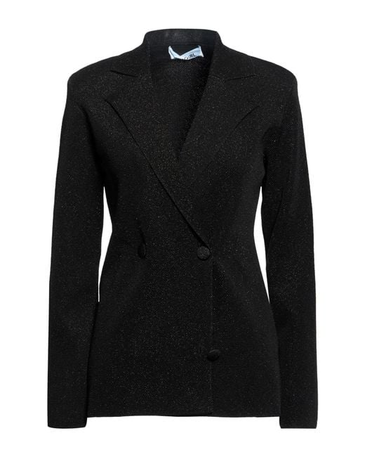 Blugirl Blumarine Black Blazer Viscose, Polyamide, Polyester