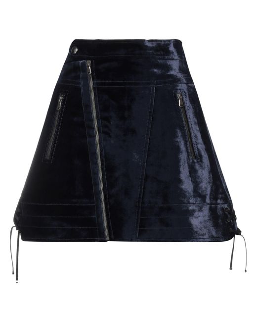 Diesel Black Gold Blue Mini Skirt