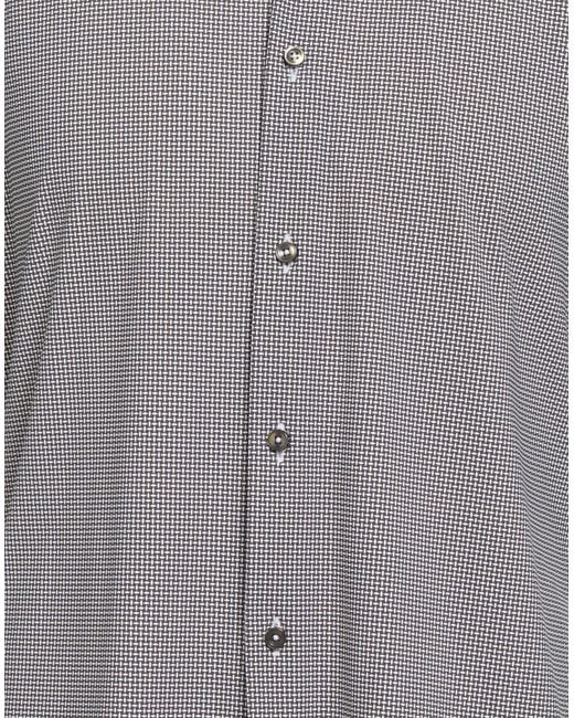 Boss Gray Performance Shirt Polyamide, Elastane for men