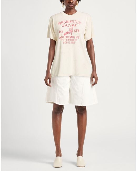 Washington DEE-CEE U.S.A. White Ivory T-Shirt Cotton