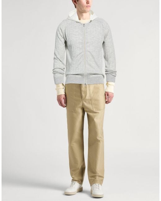 Eleventy Gray Platinum Light Cardigan Wool, Silk, Linen, Polyamide for men