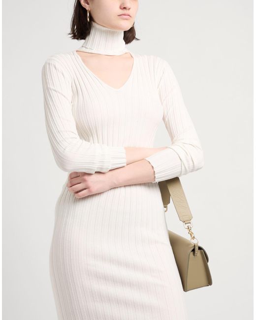 Ice Play White Midi-Kleid