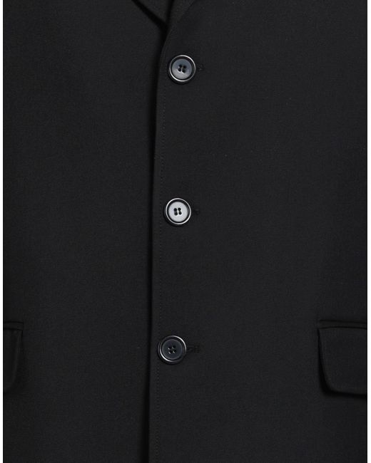 DIESEL Black Overcoat & Trench Coat for men