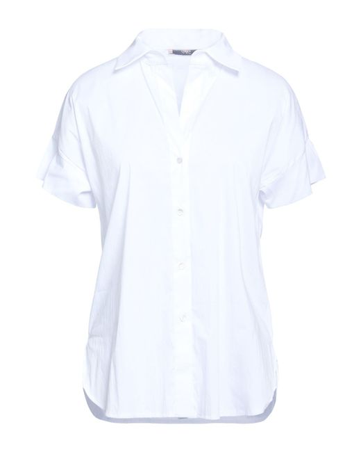 Carla G White Shirt Cotton, Polyamide, Elastane