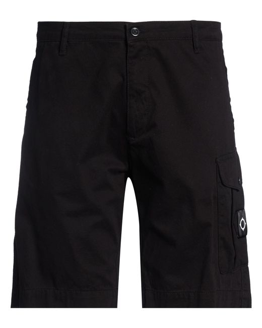 Ma Strum Black Shorts & Bermuda Shorts Cotton for men