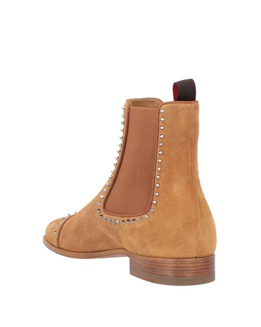 Christian Louboutin Brown Ankle Boots for men