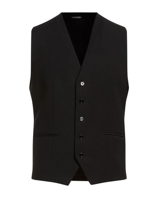 Daniele Alessandrini Black Waistcoat for men