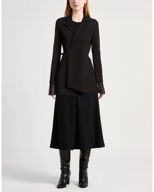 MAX&Co. Black Blazer Polyester, Viscose, Elastane